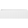 Mexen Rivel badkamerkast onder de wastafel 80 cm, 1 lade, geribbeld, wit mat - 91A20-08023-1-BF01