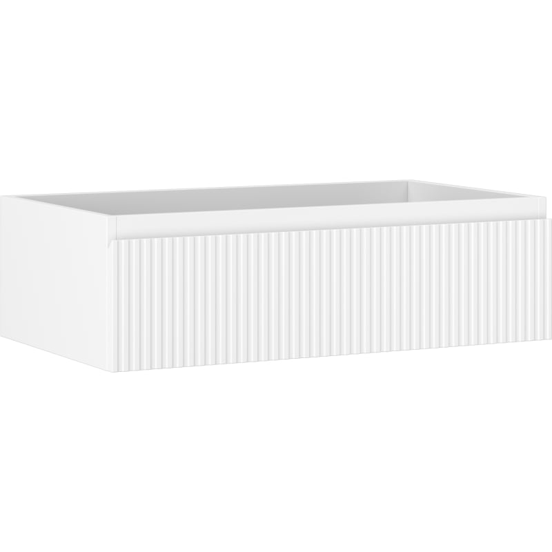 Mexen Rivel vannitoakapp valamualune 80 cm, 1 sahtel, soonitud, valge matt - 91A20-08023-1-BF01