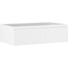 Mexen Rivel Badezimmerschrank unter Waschbecken 80 cm, 1 Schublade, gerillt, weiß matt - 91A20-08023-1-BF01