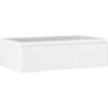 Mexen Rivel szafka łazienkowa podumywalkowa 80 cm, 1 szuflada, ryflowana , biała mat - 91A20-08023-1-BF01