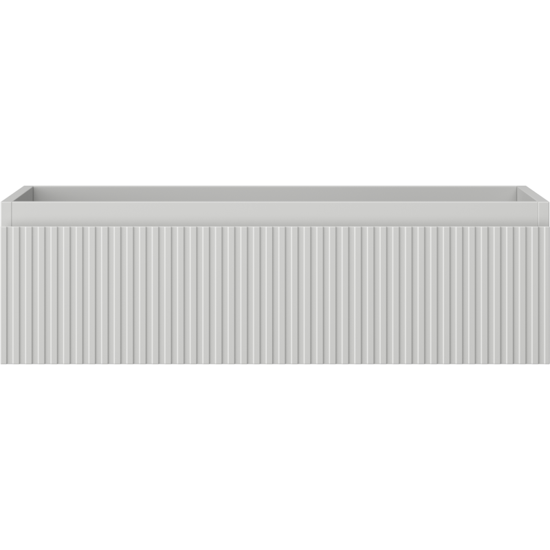 Mexen Rivel badkamerkast onder wastafel 80 cm, 1 lade, gegroefd, grijs mat - 91A20-08023-1-BF62