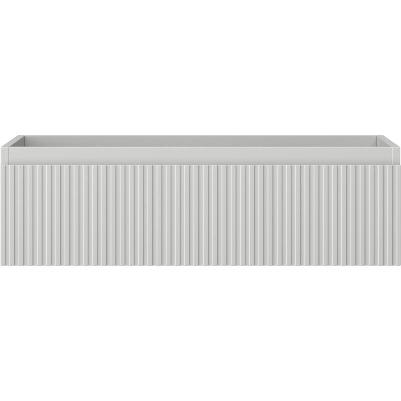 Mexen Rivel szafka łazienkowa podumywalkowa 80 cm, 1 szuflada, ryflowana , szara mat - 91A20-08023-1-BF62