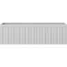 Mexen Rivel badkamerkastje onder wastafel 80 cm, 1 lade, geribbeld, grijs mat - 91A20-08023-1-BF62