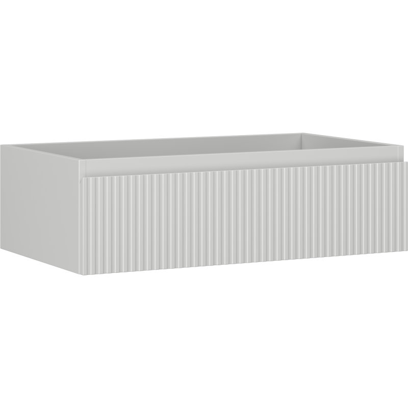 Mexen Rivel armário de casa de banho para lavatório 80 cm, 1 gaveta, ranhurado, cinza mate - 91A20-08023-1-BF62