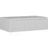 Mexen Rivel szafka łazienkowa podumywalkowa 80 cm, 1 szuflada, ryflowana , szara mat - 91A20-08023-1-BF62