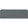 Mexen Rivel armoire de salle de bains sous lavabo 80 cm, 1 tiroir, rainuré, graphite mat - 91A20-08023-1-BF66