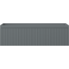 Mexen Rivel Badezimmerunterschrank 80 cm, 1 Schublade, geriffelt, Graphit matt - 91A20-08023-1-BF66