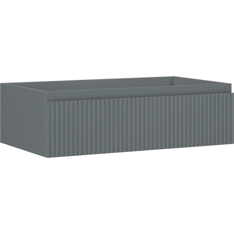 Mexen Rivel vannitoa valamualune kapp 80 cm, 1 sahtel, sooneline, grafiithall matt - 91A20-08023-1-BF66