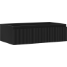 Mexen Rivel Badezimmer-Unterschrank 80 cm, 1 Schublade, geriffelt, schwarz matt - 91A20-08023-1-BF71