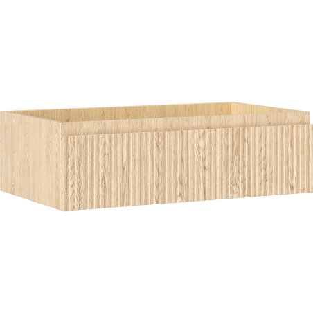 Mexen Rivel Buedzëmmer Ënnermëssel Schaf 80 cm, 1 Tirang, rifft, Eechenholz - 91A20-08023-1-BF81