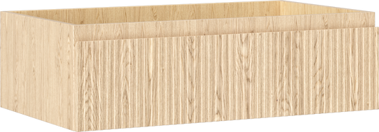 Mexen Rivel kupaonski ormarić ispod umivaonika 80 cm, 1 ladica, rebrasta, hrast - 91A20-08023-1-BF81