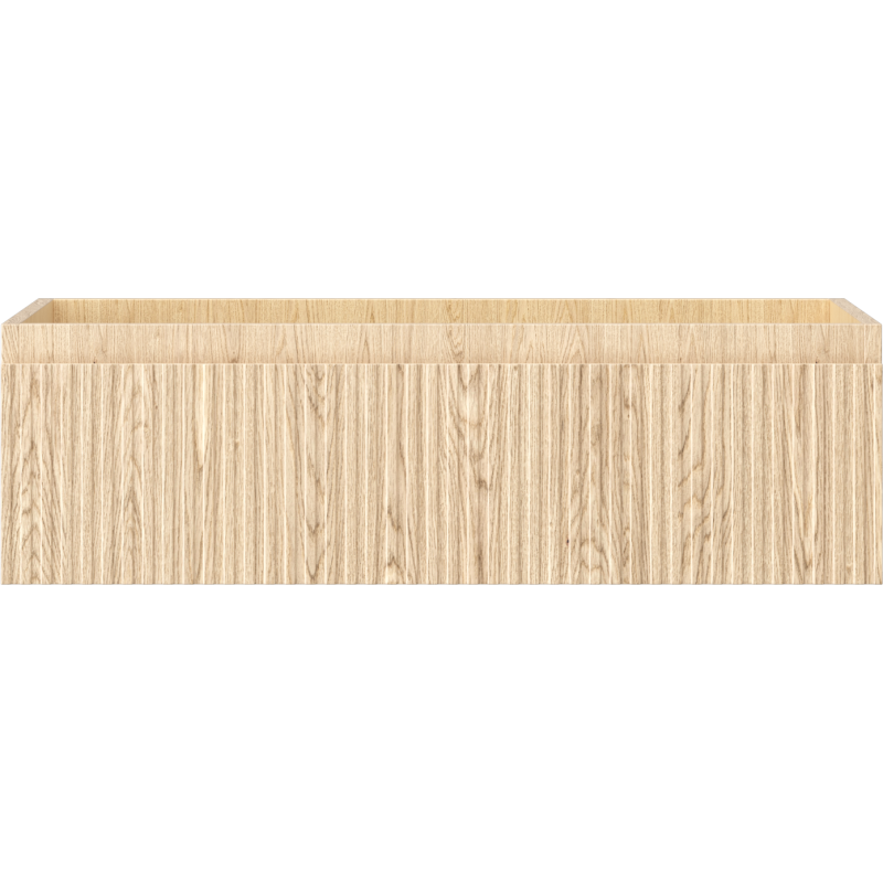 Mexen Rivel mobiletto da bagno per lavabo 80 cm, 1 cassetto, scanalato, rovere - 91A20-08023-1-BF81