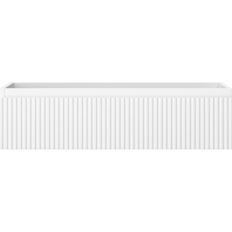 Mexen Rivel mobile bagno sotto lavabo 90 cm, 1 cassetto, scanalato, bianco opaco - 91A20-09023-1-BF01