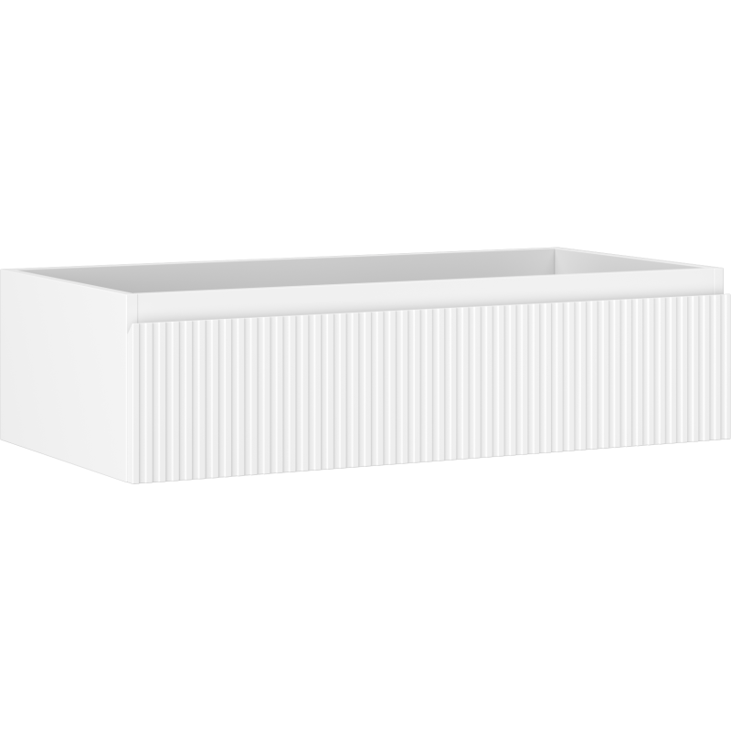 Mexen Rivel Badezimmer-Unterschrank 90 cm, 1 Schublade, geriffelt, weiß matt - 91A20-09023-1-BF01