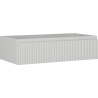 Mexen Rivel Badezimmerschrank 90 cm, 1 Schublade, geriffelt, graumatt - 91A20-09023-1-BF62
