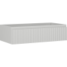 Mexen Rivel szafka łazienkowa podumywalkowa 90 cm, 1 szuflada, ryflowana , szara mat - 91A20-09023-1-BF62