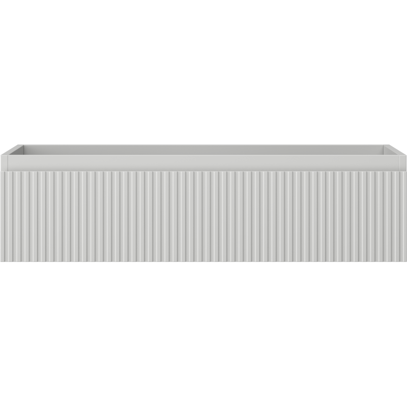 Mexen Rivel Badezimmerschrank für Waschbecken 90 cm, 1 Schublade, gerillt, grau matt - 91A20-09023-1-BF62