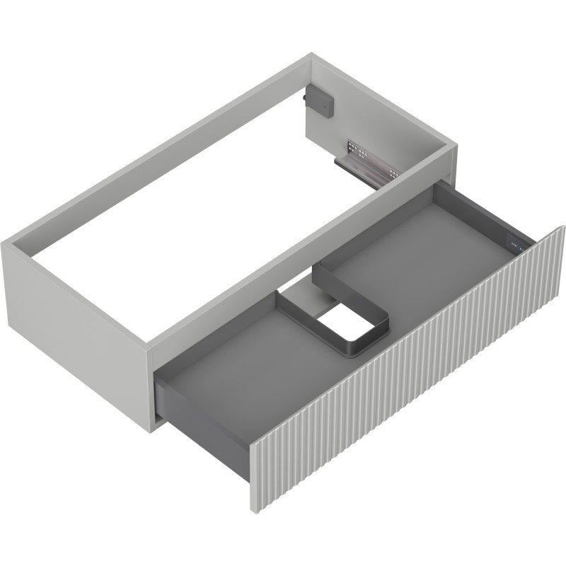 Mexen Rivel vannitoa kapp valamu alla 90 cm, 1 saht, sooniline, hall matt - 91A20-09023-1-BF62