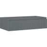Mexen Rivel Badezimmerschrank für Waschbecken 90 cm, 1 Schublade, geriffelt, Graphit matt - 91A20-09023-1-BF66