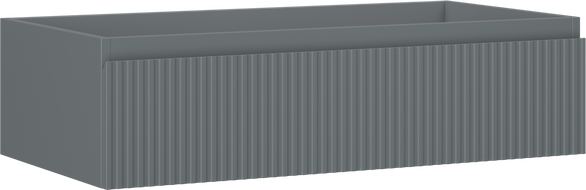 Mexen Rivel meuble de salle de bain sous lavabo 90 cm, 1 tiroir, rainuré, graphite mat - 91A20-09023-1-BF66
