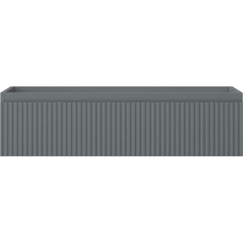 Mexen Rivel vannitoakapp kraanikausile 90 cm, 1 sahtel, rihveldatud, matt grafiit - 91A20-09023-1-BF66