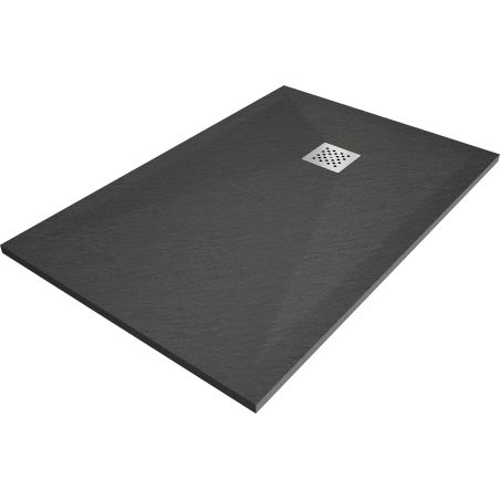 Mexen Stone+ rectangular composite shower tray 120 x 80 cm, anthracite - 44718012