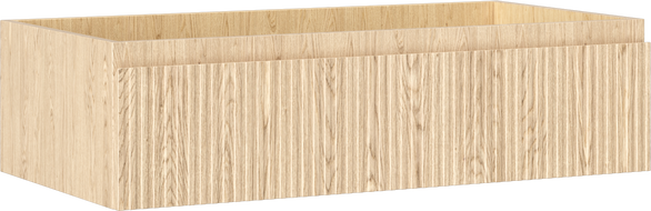 Mexen Rivel mobiletto da bagno sotto-lavabo 90 cm, 1 cassetto, scanalato, rovere - 91A20-09023-1-BF81