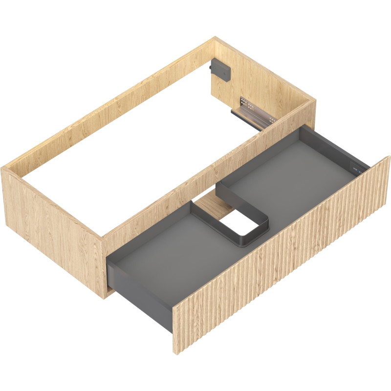 Mexen Rivel vannitoakapp valamualune 90 cm, 1 sahtel, soonikkoes, tamm - 91A20-09023-1-BF81