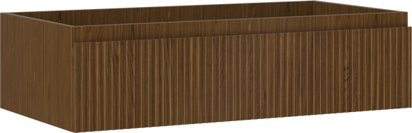 Mexen Rivel meuble de salle de bain sous-lavabo 90 cm, 1 tiroir, rainuré, noyer - 91A20-09023-1-BF86