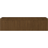 Mexen Rivel meuble de salle de bain sous lavabo 90 cm, 1 tiroir, rainuré, noyer - 91A20-09023-1-BF86