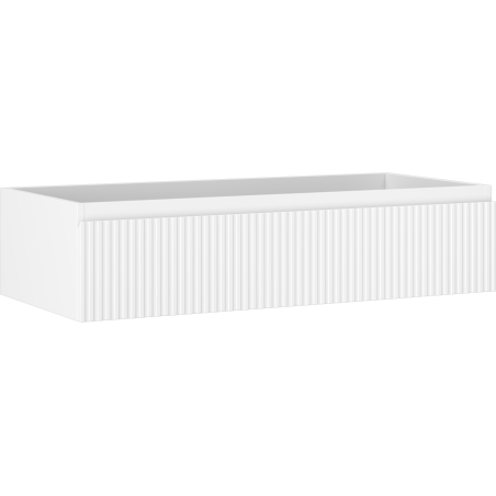 Mexen Rivel badkamerkast onderwastafelkast 100 cm, 1 lade, gegroefd, wit mat - 91A20-10023-1-BF01