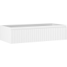 Mexen Rivel Badezimmerschrank für Waschbecken 100 cm, 1 Schublade, geriffelt, weiß matt - 91A20-10023-1-BF01