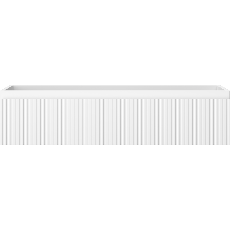 Mexen Rivel armoire de salle de bain sous-lavabo 100 cm, 1 tiroir, rainuré, blanc mat - 91A20-10023-1-BF01