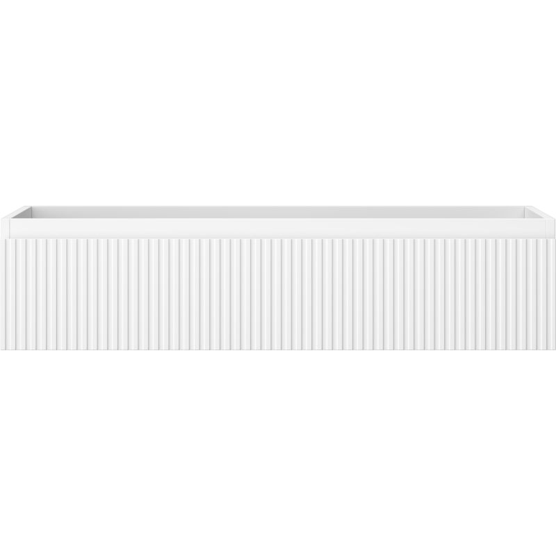 Mexen Rivel Badezimmerschrank 100 cm, 1 Schublade, gerillt, weiß matt - 91A20-10023-1-BF01