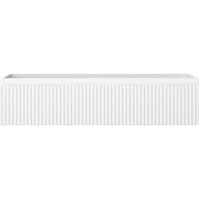 Mexen Rivel vannitoakapp valamualune 100 cm, 1 sahtel, sooneline, valge matt - 91A20-10023-1-BF01