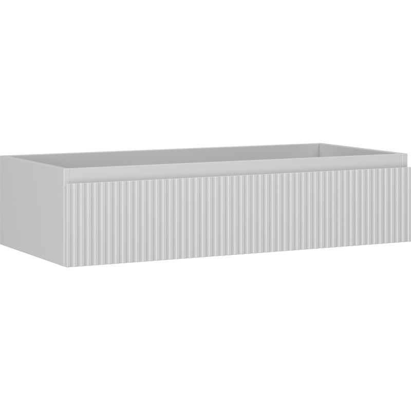 Mexen Rivel vannitoa valamu alune kapp 100 cm, 1 sahtel, sooneline, hall matt - 91A20-10023-1-BF62