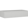 Mexen Rivel Badezimmerschrank für Waschbecken 100 cm, 1 Schublade, geriffelt, grau matt - 91A20-10023-1-BF62