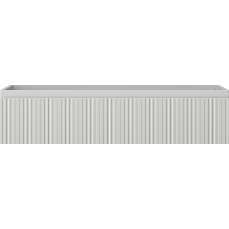 Mexen Rivel szafka łazienkowa podumywalkowa 100 cm, 1 szuflada, ryflowana , szara mat - 91A20-10023-1-BF62