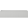Mexen Rivel Badezimmerschrank für Waschbecken 100 cm, 1 Schublade, geriffelt, grau matt - 91A20-10023-1-BF62