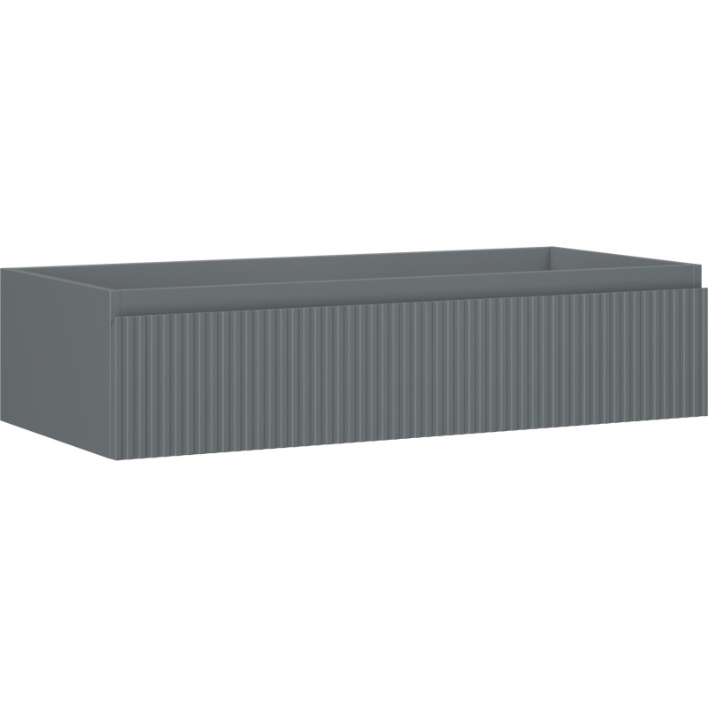 Mexen Rivel kupaonski ormarić ispod umivaonika 100 cm, 1 ladica, s utorima, grafit mat - 91A20-10023-1-BF66