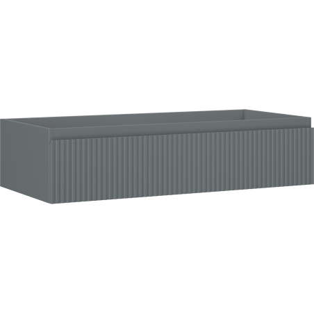 Mexen Rivel meuble de salle de bain sous lavabo 100 cm, 1 tiroir, rainuré, graphite mat - 91A20-10023-1-BF66