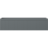 Mexen Rivel Badezimmerschrank für Waschbecken 100 cm, 1 Schublade, geriffelt, mattes Graphit - 91A20-10023-1-BF66