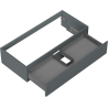 Mexen Rivel mueble de baño bajo lavabo 100 cm, 1 cajón, ranurado, grafito mate - 91A20-10023-1-BF66