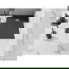 Mexen Stone+ rektangulär kompositduschkar 130 x 80 cm, antracit - 44718013