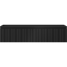 Mexen Rivel badkameronderkast onder wasbak 100 cm, 1 lade, gegroefd, zwart mat - 91A20-10023-1-BF71