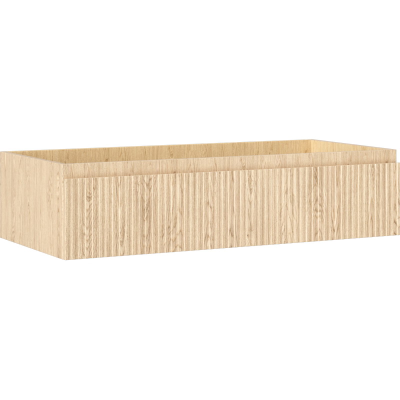 Mexen Rivel 100 cm valamu aluskapp, 1 sahtel, soonimisjälgedega, tamm - 91A20-10023-1-BF81