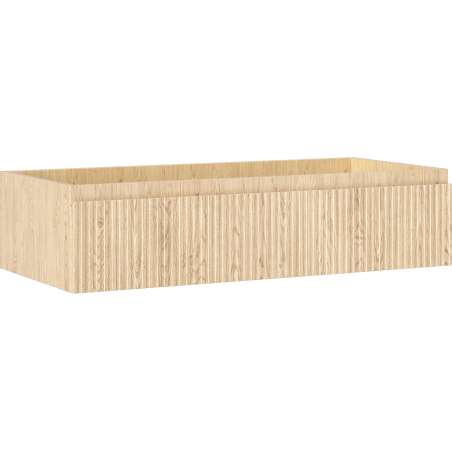 Mexen Rivel 100 cm valamu aluskapp, 1 sahtel, soonimisjälgedega, tamm - 91A20-10023-1-BF81