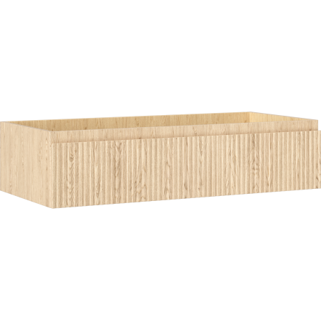 Mexen Rivel badkamerkast 100 cm, 1 lade, gegroefd, eiken - 91A20-10023-1-BF81