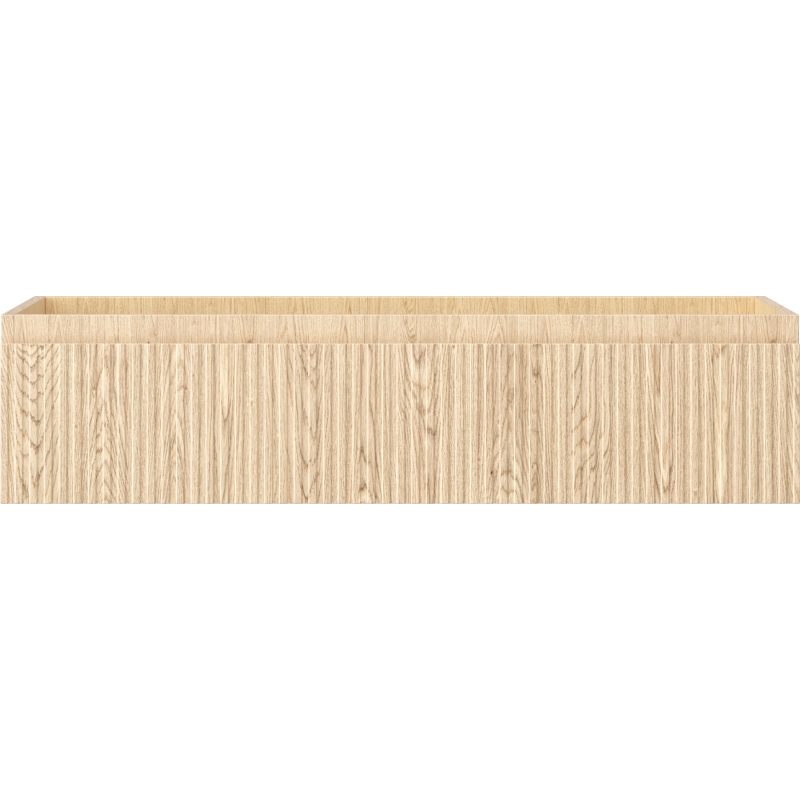 Mexen Rivel Badezimmerschrank unter dem Waschbecken 100 cm, 1 Schublade, geriffelt, Eiche - 91A20-10023-1-BF81