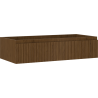 Mexen Rivel Badezimmer-Unterschrank 100 cm, 1 Schublade, geriffelt, Nussbaum - 91A20-10023-1-BF86
